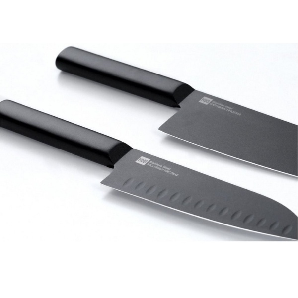 Набор кухонных ножей HuoHou Black Heat Knife 2шт.